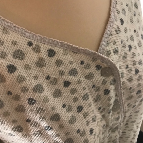 Thermal v-Neck cardigan sweater - Picture 5 of 7